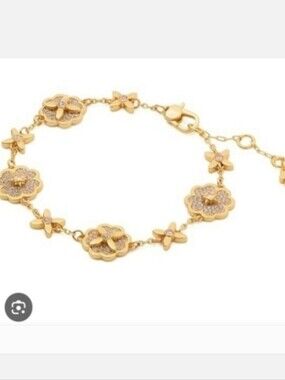 Kate Spade New York Heritage Bloom Line Bracelet In Gold Color